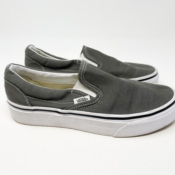 Vans Shoes - 2 Vans Womens Classic Slip On Unisex Shoes Vintage Frost Grey Sneakers M4.5-W6